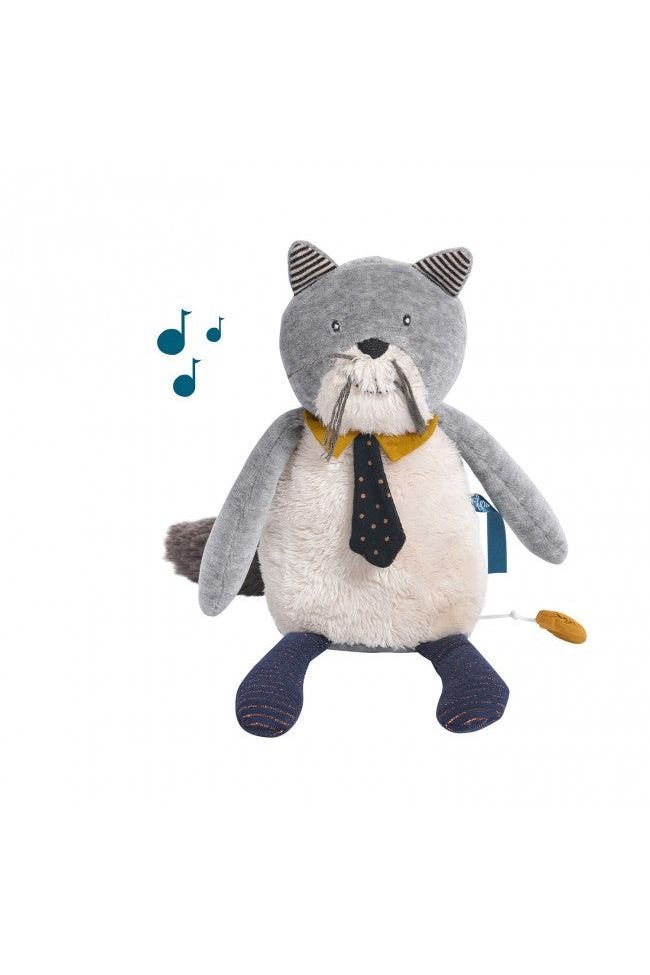 Muziekknuffel Kat van Moulin Roty | Kids Conceptstore Le Fanfare