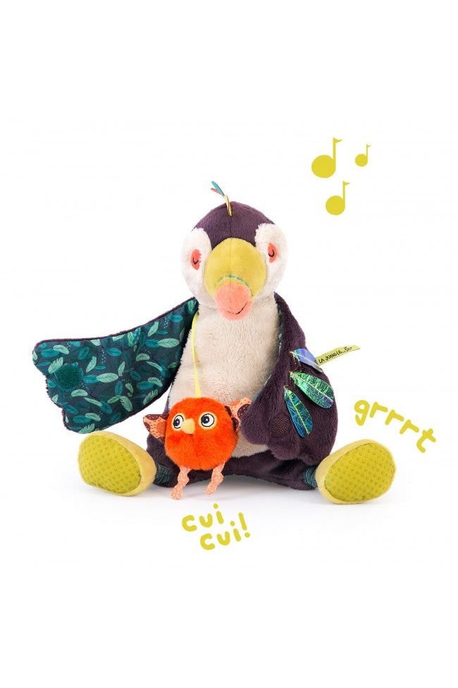 Muziekknuffel Pakou De Toekan van Moulin Roty | Kids Conceptstore Le Fanfare