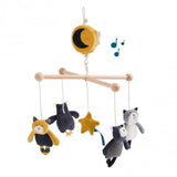 Muziekmobiel Les Moustaches van Moulin Roty | Kids Conceptstore Le Fanfare
