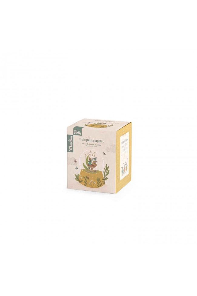 Muzikale sneeuwbol - Trois Petits Lapins van Moulin Roty | Kids Conceptstore Le Fanfare