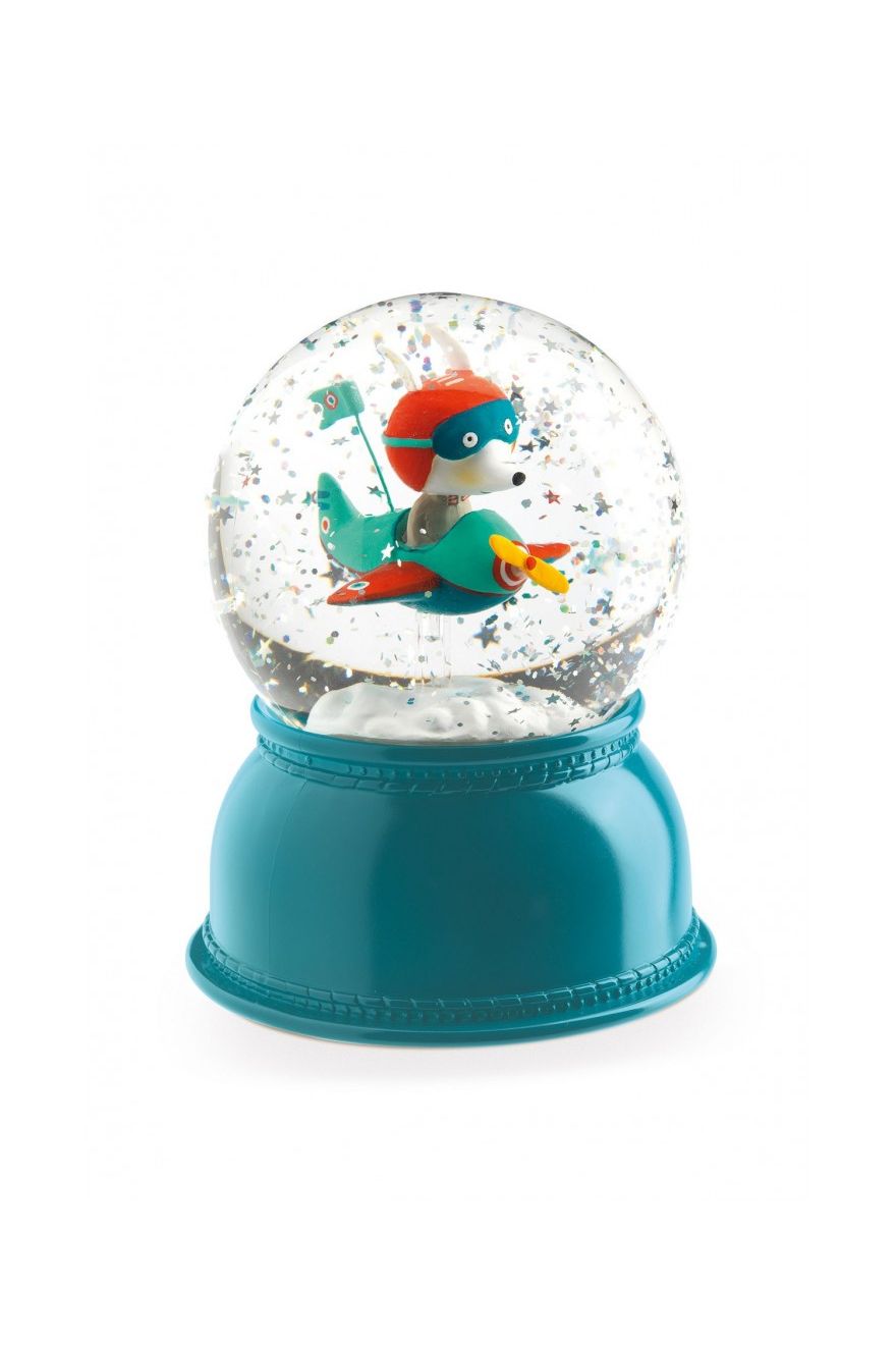 Nachtlampje Sneeuwbol Vliegtuig van Djeco | Kids Conceptstore Le Fanfare