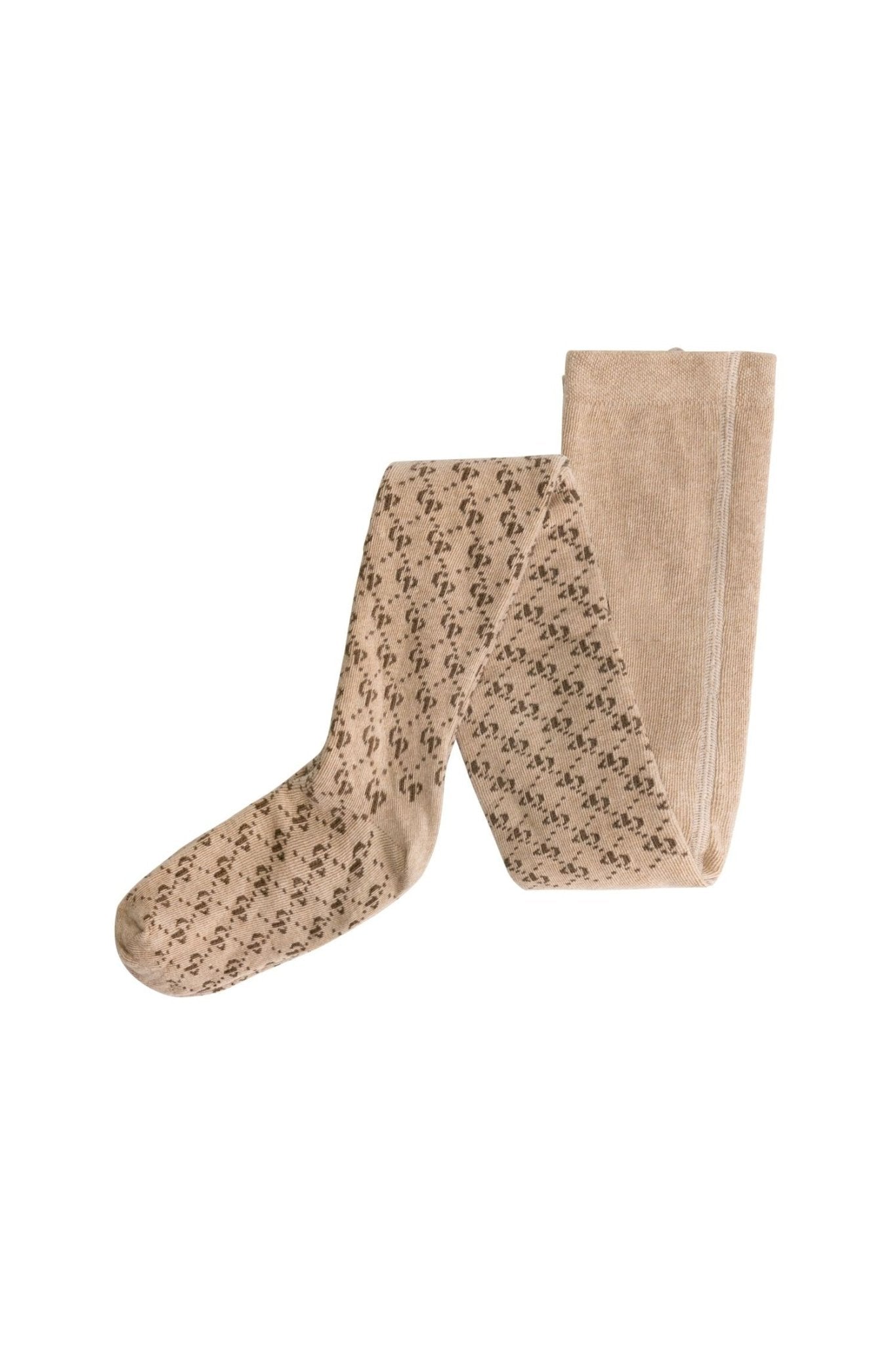 Nadia Tights - Camel Melange van Charlie Petite | Kids Conceptstore Le Fanfare