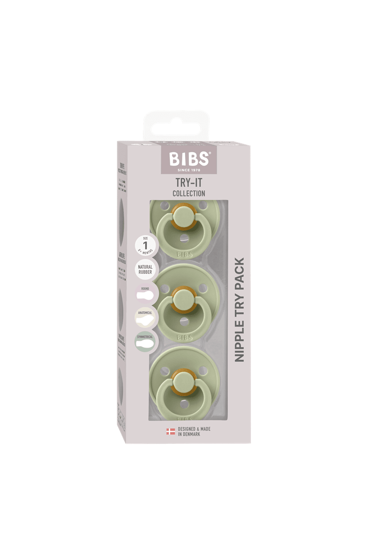 New Baby Try-It Collection 3 pack - Sage van BIBS | Kids Conceptstore Le Fanfare