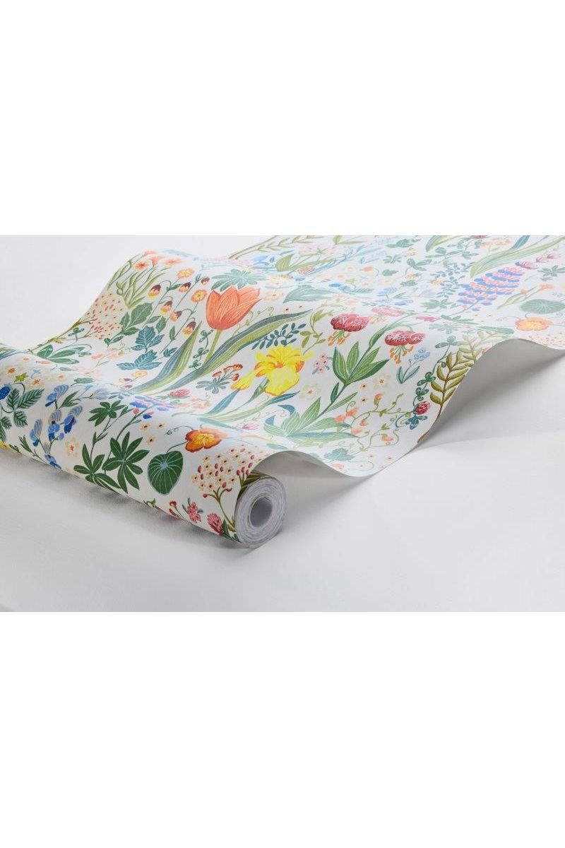 New Heritage - Blomsterhav - Multi/White van Boråstapeter | Kids Conceptstore Le Fanfare