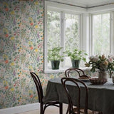 New Heritage - Blomsterhav - Multi/White van Boråstapeter | Kids Conceptstore Le Fanfare