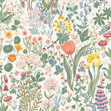 New Heritage - Blomsterhav - Multi/White van Boråstapeter | Kids Conceptstore Le Fanfare