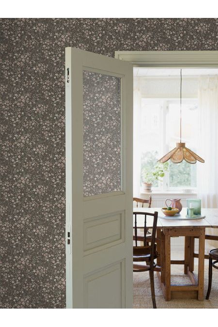 Newbie Wallpaper - Florence - Brown van Boråstapeter | Kids Conceptstore Le Fanfare