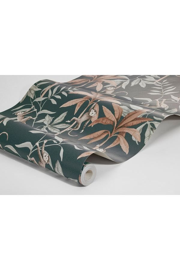 Newbie Wallpaper - Jungle Friends - Blue van Boråstapeter | Kids Conceptstore Le Fanfare