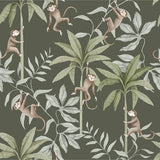 Newbie Wallpaper - Jungle Friends - Green van Boråstapeter | Kids Conceptstore Le Fanfare