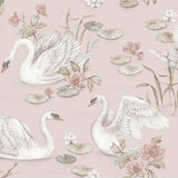 Newbie Wallpaper - Lily Swan - Pink van Boråstapeter | Kids Conceptstore Le Fanfare