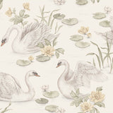 Newbie Wallpaper - Lily Swan - White van Boråstapeter | Kids Conceptstore Le Fanfare