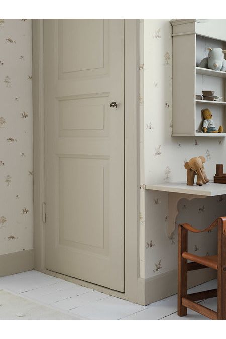 Newbie Wallpaper - Little Fox - Beige van Boråstapeter | Kids Conceptstore Le Fanfare
