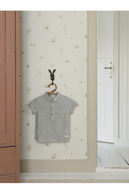 Newbie Wallpaper - Little Fox - Beige van Boråstapeter | Kids Conceptstore Le Fanfare