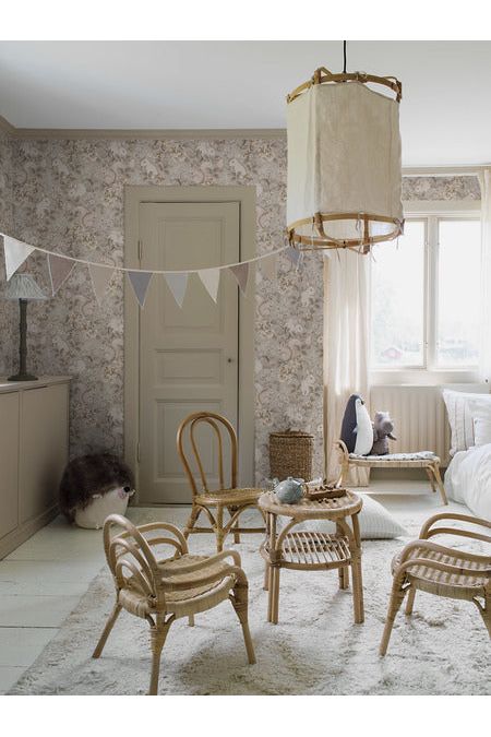 Newbie Wallpaper - Magic Forest - Beige van Boråstapeter | Kids Conceptstore Le Fanfare