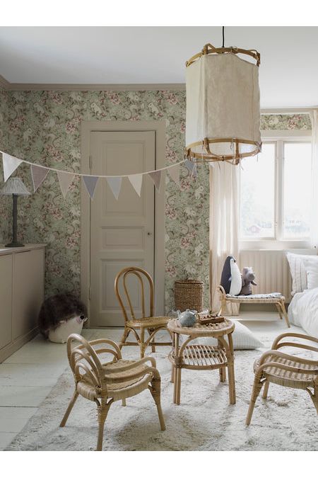 Newbie Wallpaper - Magic Forest - Green van Boråstapeter | Kids Conceptstore Le Fanfare