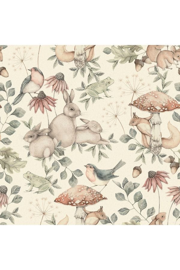 Newbie Wallpaper - Minou - Beige van Boråstapeter | Kids Conceptstore Le Fanfare
