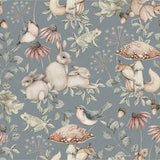 Newbie Wallpaper - Minou - Blue van Boråstapeter | Kids Conceptstore Le Fanfare