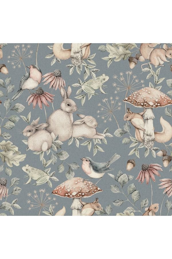Newbie Wallpaper - Minou - Blue van Boråstapeter | Kids Conceptstore Le Fanfare