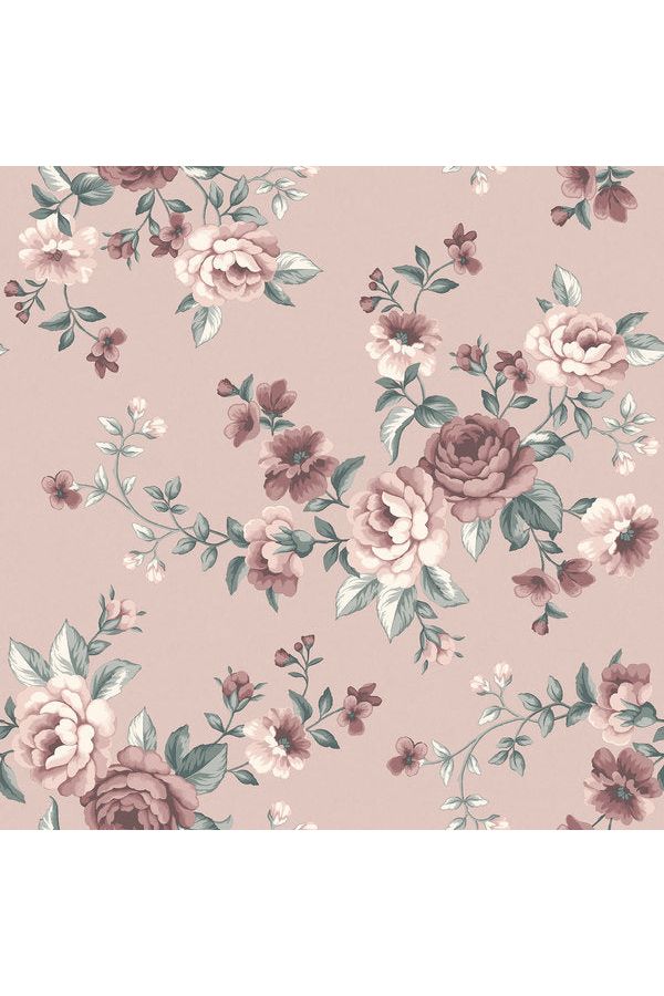 Newbie Wallpaper - Nomi - Pink van Boråstapeter | Kids Conceptstore Le Fanfare