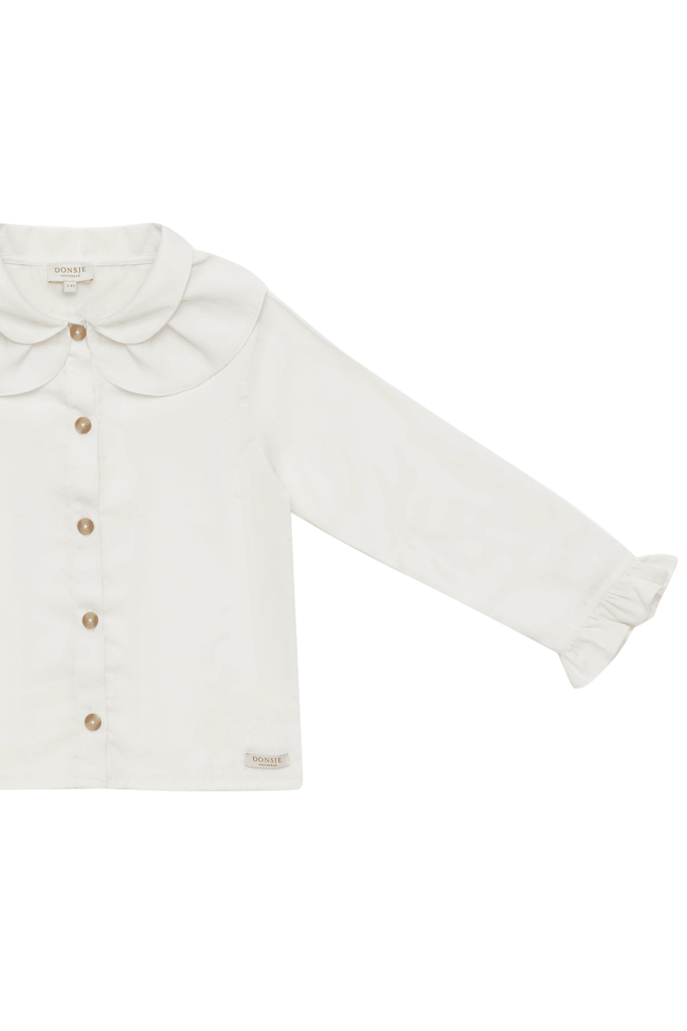 Nien Blouse - Off White van Donsje Amsterdam | Kids Conceptstore Le Fanfare