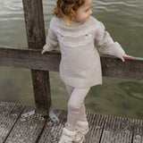 Nienja Leggings - Lavender Brown van Donsje Amsterdam | Kids Conceptstore Le Fanfare
