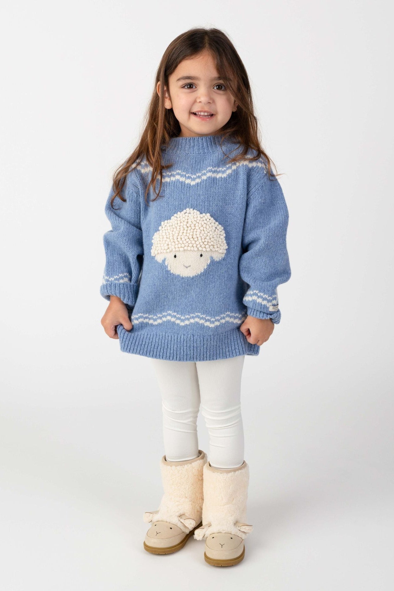 Nienja Leggings - Off White van Donsje Amsterdam | Kids Conceptstore Le Fanfare