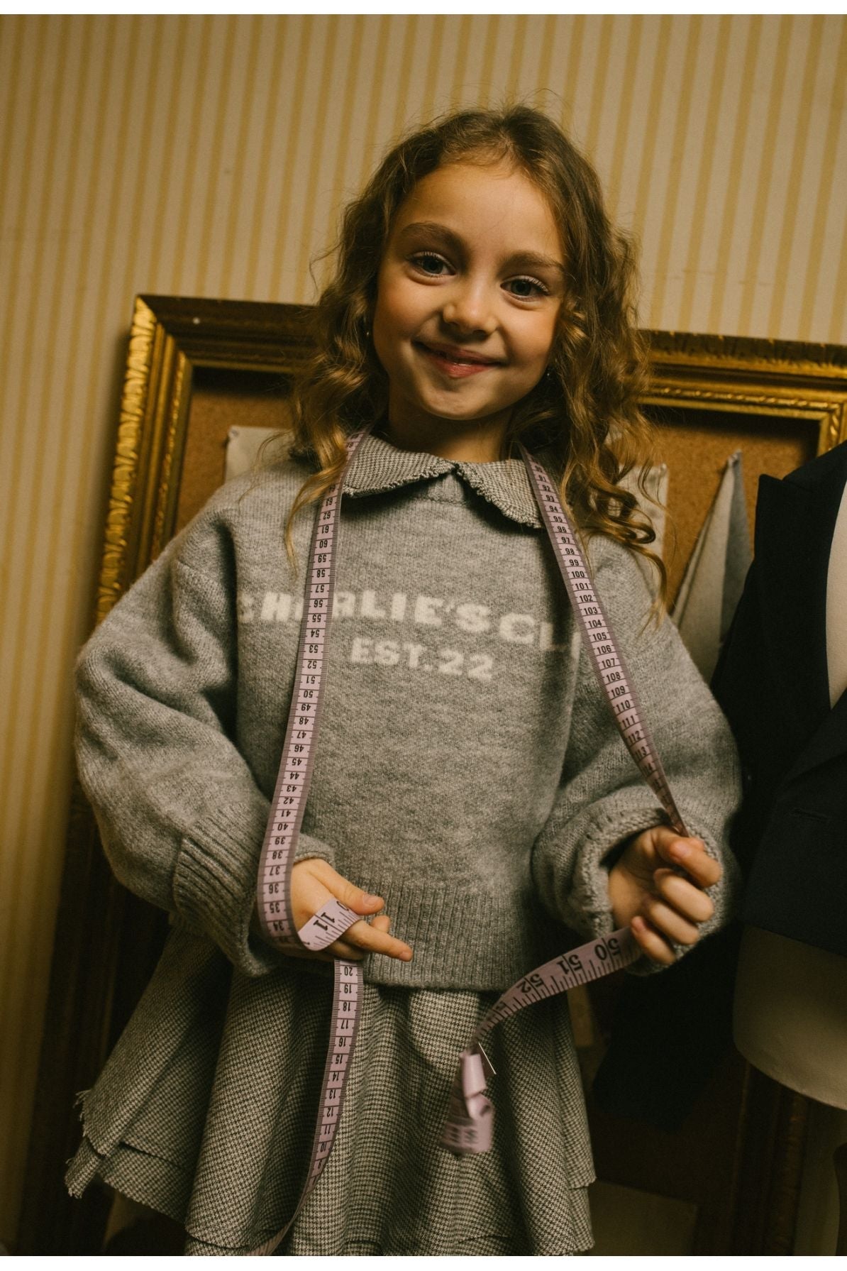 Nila Blouse - Pied de Poule van Charlie Petite | Kids Conceptstore Le Fanfare