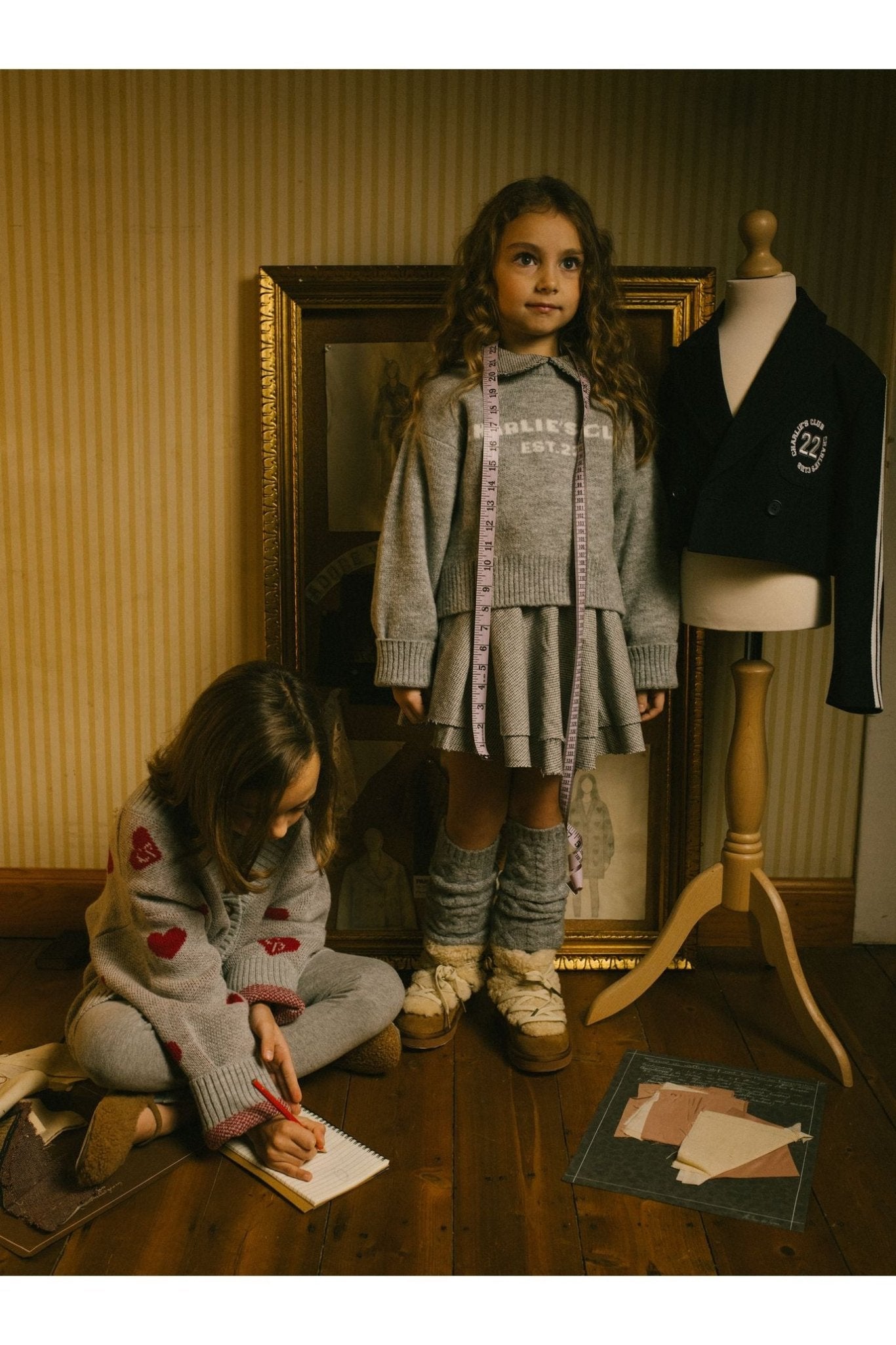 Nila Blouse - Pied de Poule van Charlie Petite | Kids Conceptstore Le Fanfare