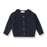 Nimes-Bb girly cardigan - blue van 1+ in the family | Kids Conceptstore Le Fanfare