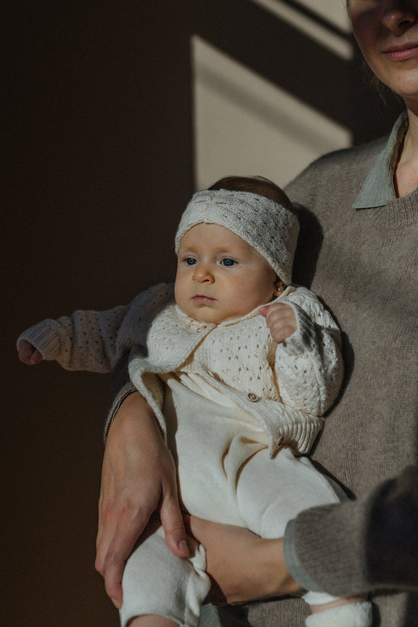 Nimes-Nb girly cardigan - ecru van 1+ in the family | Kids Conceptstore Le Fanfare