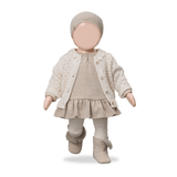 Nimes-Nb girly cardigan - ecru van 1+ in the family | Kids Conceptstore Le Fanfare