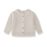 Nimes-Nb girly cardigan - ecru van 1+ in the family | Kids Conceptstore Le Fanfare
