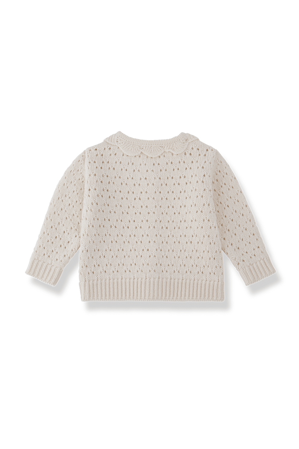 Nimes-Nb girly cardigan - ecru van 1+ in the family | Kids Conceptstore Le Fanfare