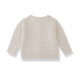 Nimes-Nb girly cardigan - ecru van 1+ in the family | Kids Conceptstore Le Fanfare