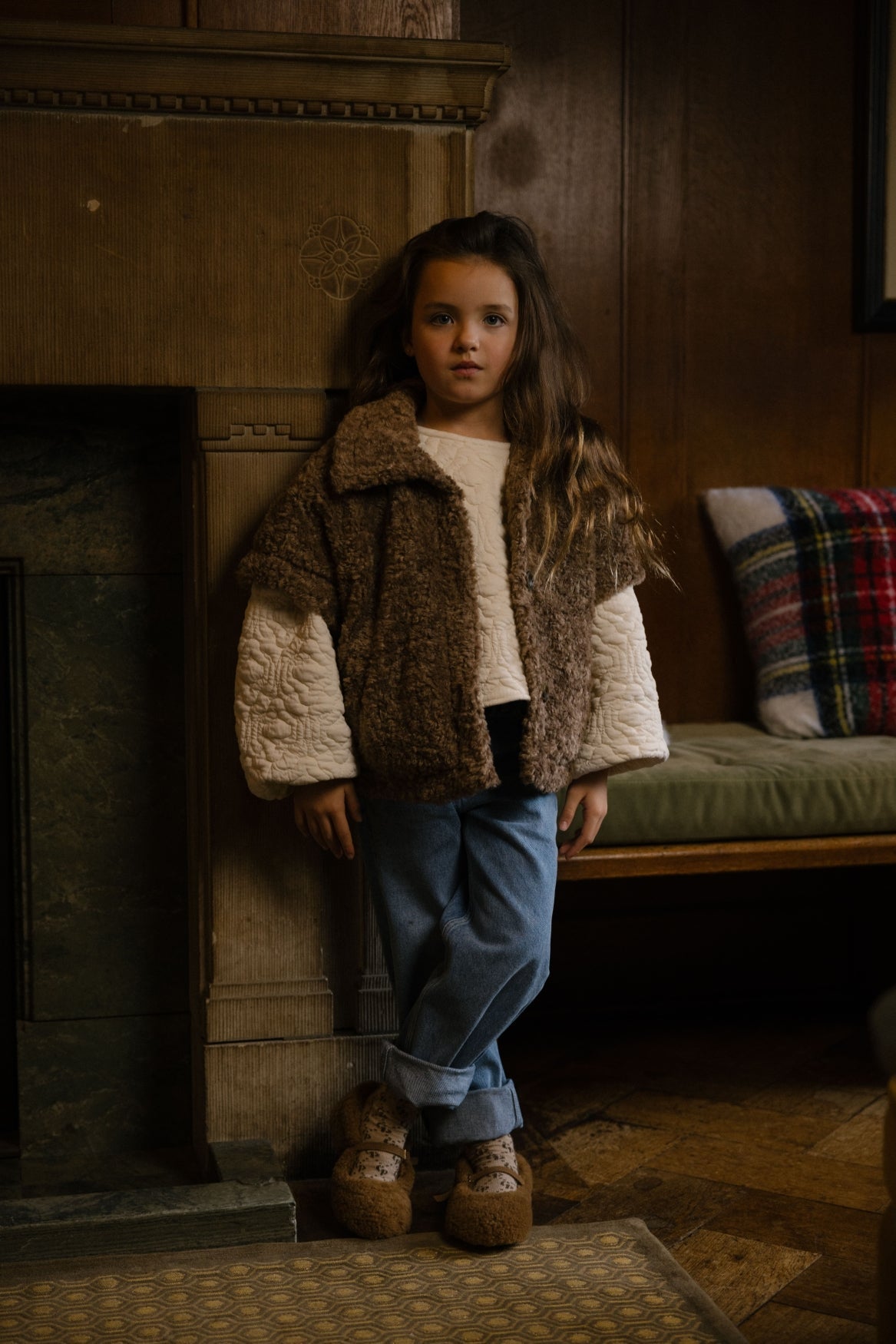Nine Gilet - Brown van Charlie Petite | Kids Conceptstore Le Fanfare