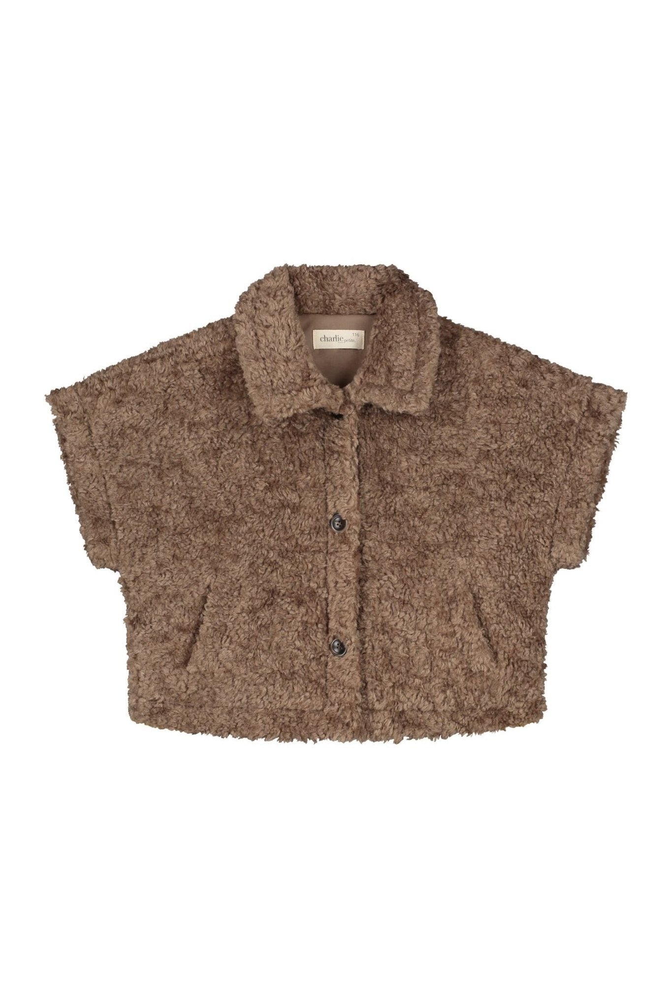 Nine Gilet - Brown van Charlie Petite | Kids Conceptstore Le Fanfare