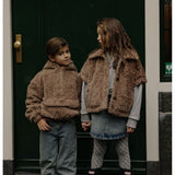 Nine Gilet - Brown van Charlie Petite | Kids Conceptstore Le Fanfare