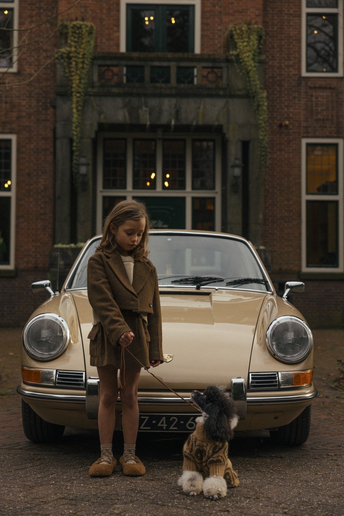 Noa Skirt - Brown Melange van Charlie Petite | Kids Conceptstore Le Fanfare