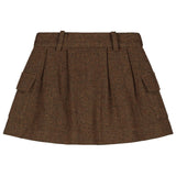 Noa Skirt - Brown Melange van Charlie Petite | Kids Conceptstore Le Fanfare