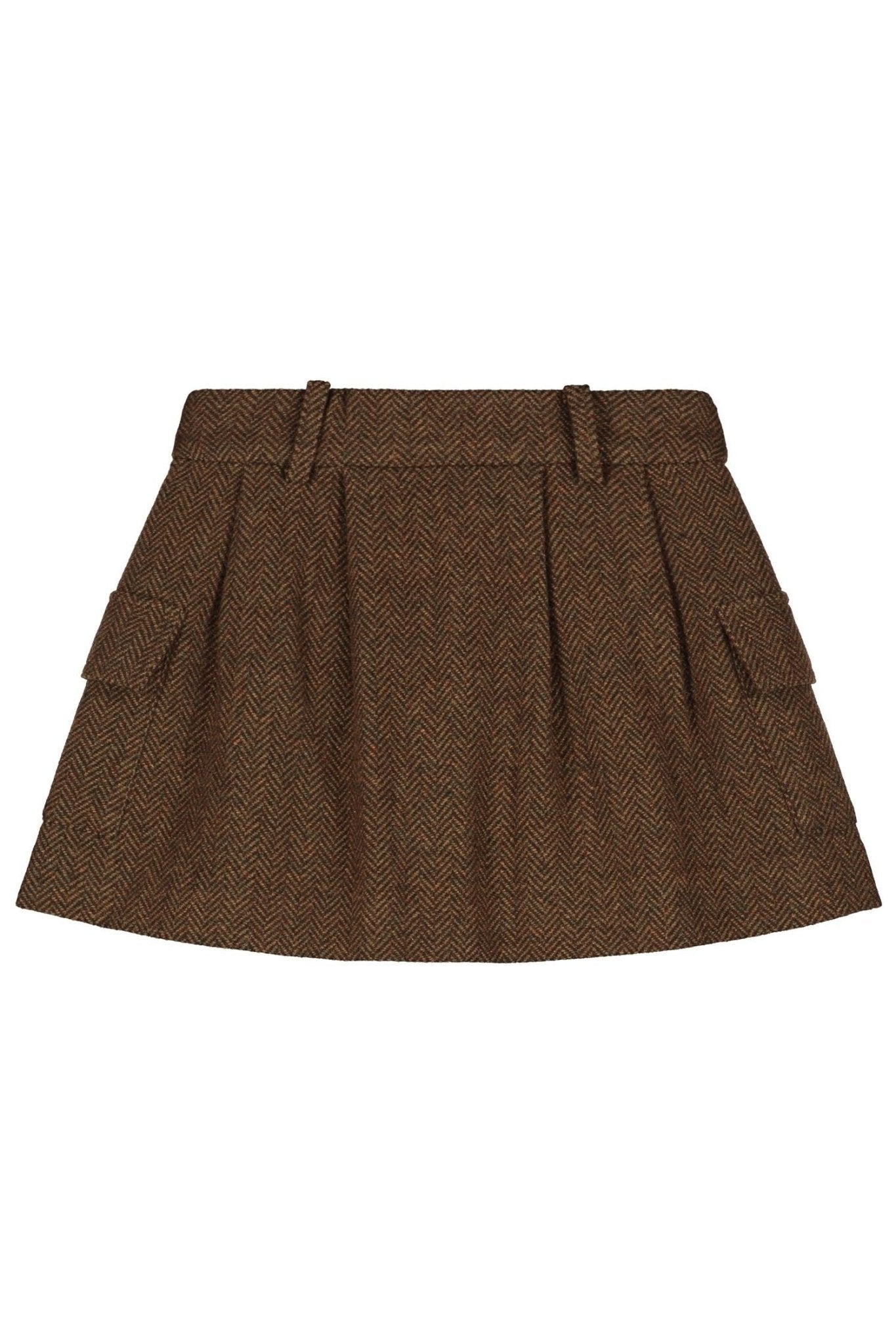 Noa Skirt - Brown Melange van Charlie Petite | Kids Conceptstore Le Fanfare