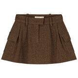 Noa Skirt - Brown Melange van Charlie Petite | Kids Conceptstore Le Fanfare