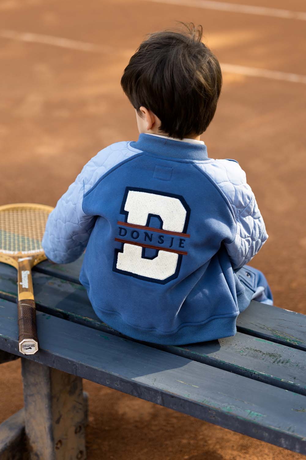Noal Jacket | Sporty Dog - Royal Blue van Donsje Amsterdam | Kids Conceptstore Le Fanfare