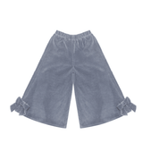 Nolien Trousers - Bows - Dark Spruce van Donsje Amsterdam | Kids Conceptstore Le Fanfare