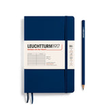 Softcover Paperback navy, ruled
