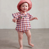 Baby hat - Punch Pink/Checks
