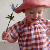 Baby hat - Punch Pink/Checks