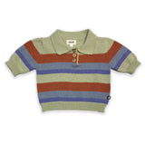 Polo - Icy Blue/Stripes