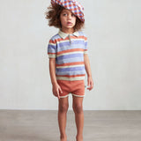Polo - Icy Blue/Stripes