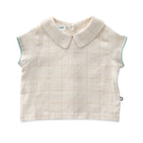 Cap Sleeve Top - Gardenia/Checks
