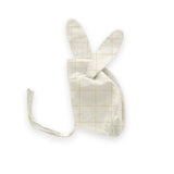 Bunny Hat - Gardenia/Checks